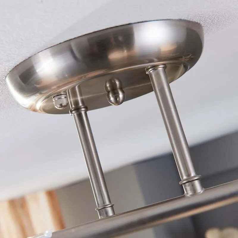 B-Ware Lindby Deckenleuchte Svean LED Lampe 4-flammig dimmbar weiß nickel 42,5cm