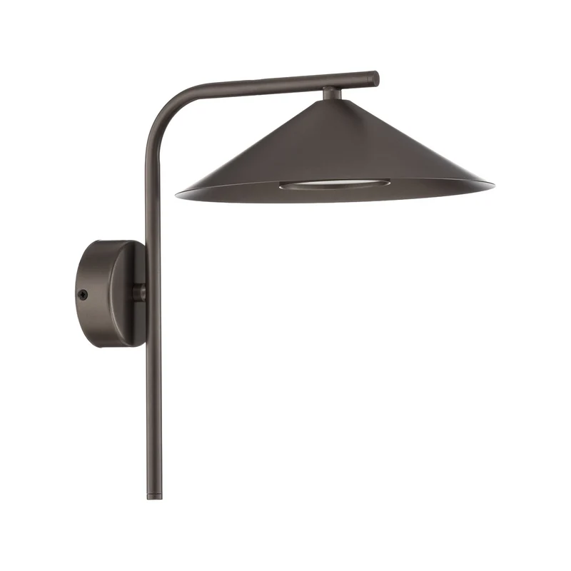 B-Ware Wandleuchte Lume LED Wandlampe dimmbar braun Metall 30,5cm Höhe 23cm 32cm tief