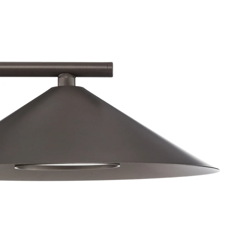B-Ware Wandleuchte Lume LED Wandlampe dimmbar braun Metall 30,5cm Höhe 23cm 32cm tief