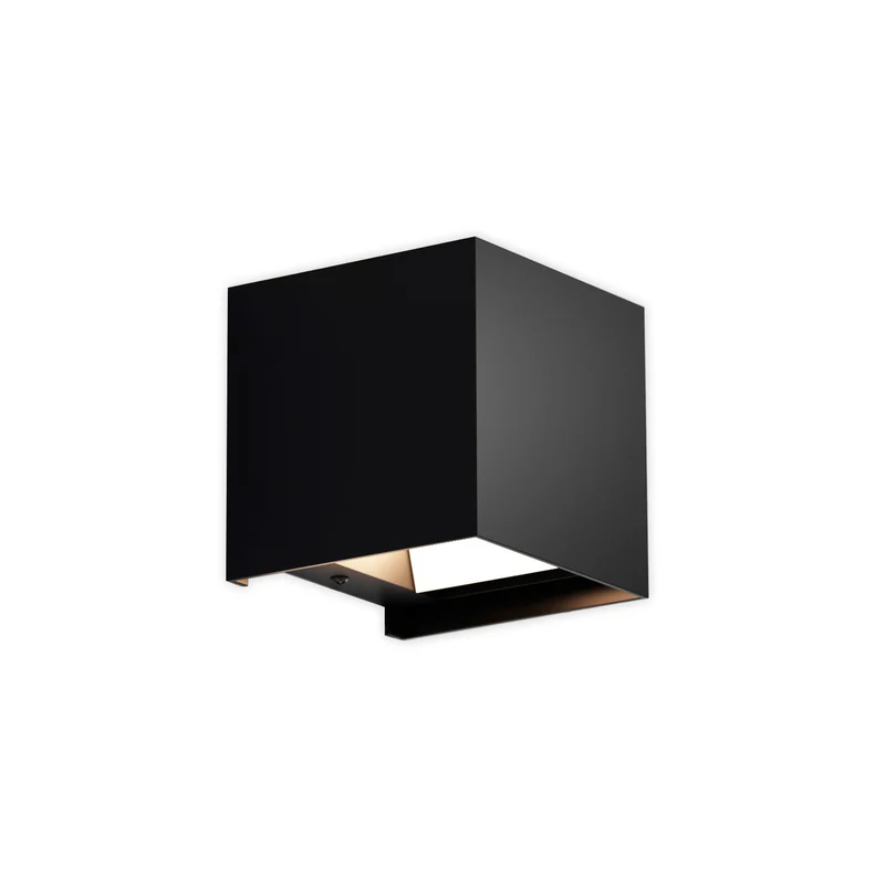 B-Ware Wandleuchte Zuza 2 schwarz LED Wandlampe dimmbar Metall 10cm G9 vier Flügel