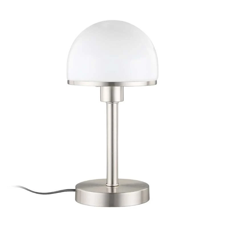 B-Ware Lindby Tischleuchte Jolie LED Lampe Tischlampe Touchfunktion nickel 39cm Höhe