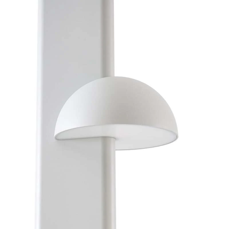 B-Ware Lucande Außenleuchte Velira LED Gartenlampe 220cm hellgrau IP44 warmweiß 2700lm