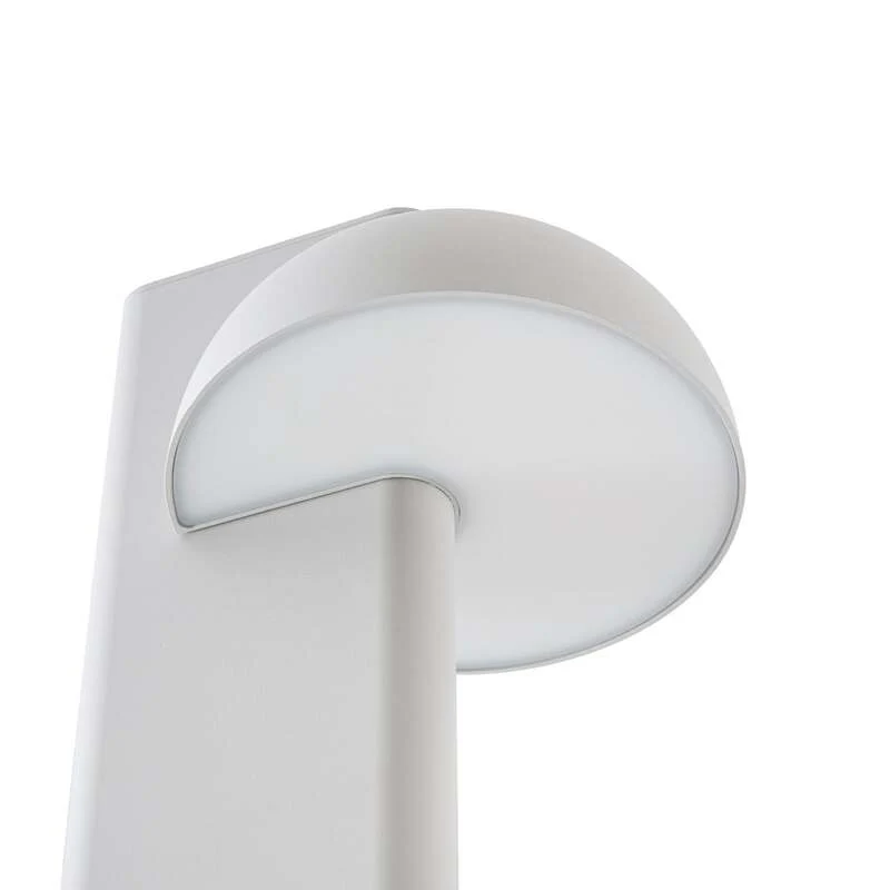 B-Ware Lucande Außenleuchte Velira LED Gartenlampe 220cm hellgrau IP44 warmweiß 2700lm