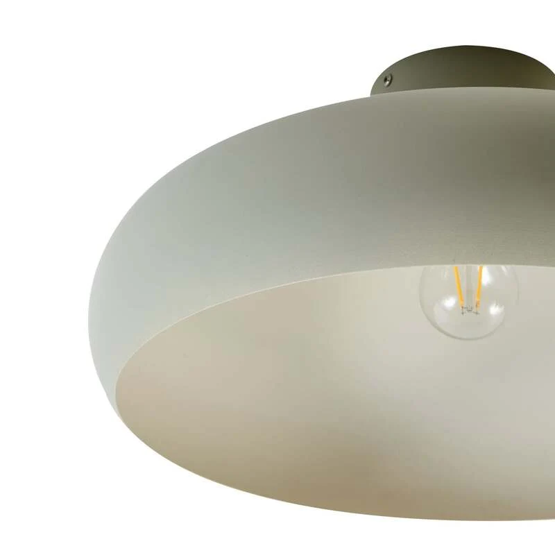 B-Ware Lindby Deckenleuchte Elover Deckenlampe Deckenlicht Lampe hellgrün Ø 45 cm Eisen