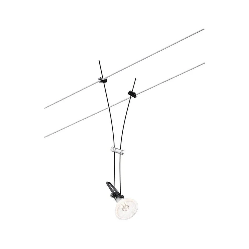 CorDuo Seilsystem Comet Einzelspot Schwarz-Matt Dimmbar