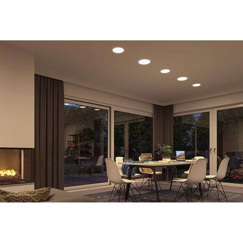VariFit LED Einbaupanel Veluna Rund Ø 7,5cm Satin
