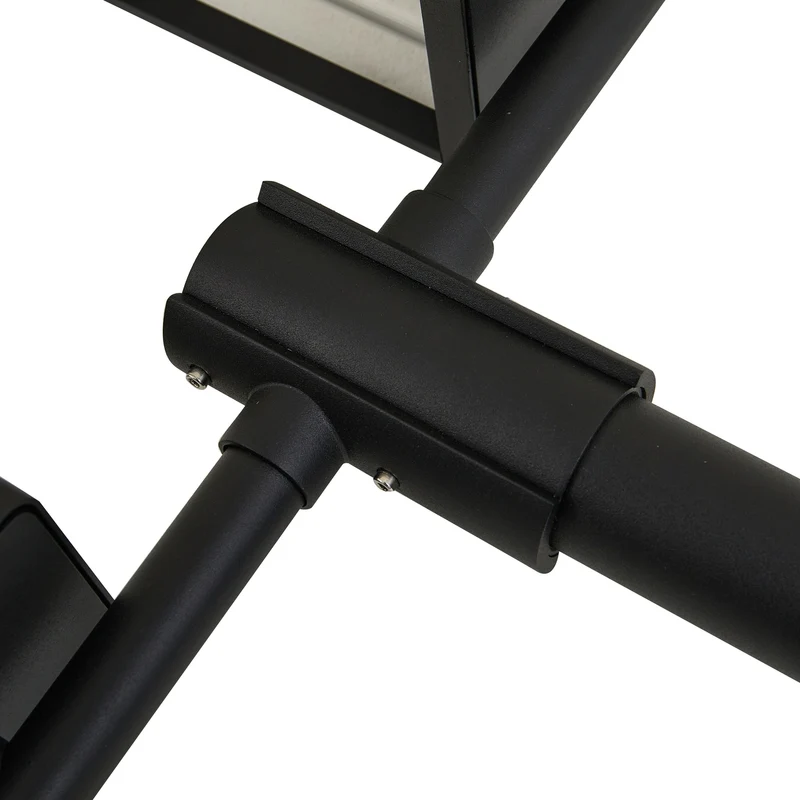 B-Ware Lucande Außenlampe Standlampe Laterne Siveta, 240cm, 2-flg., schwarz, E27, I775