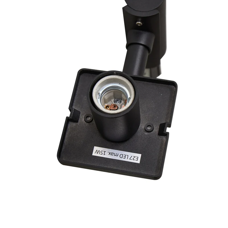 B-Ware Lucande Außenlampe Standlampe Laterne Siveta, 240cm, 2-flg., schwarz, E27, I775