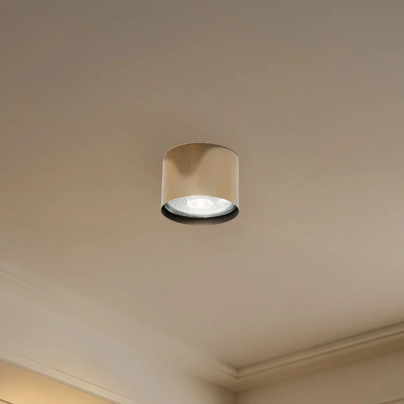 B-Ware Deckenstrahler Chloe Deckenspot Strahler messingfarben Stahl dimmbar GU10 LED