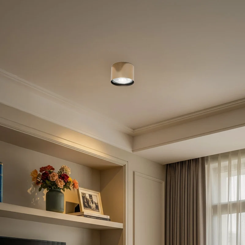 B-Ware Deckenstrahler Chloe Deckenspot Strahler messingfarben Stahl dimmbar GU10 LED