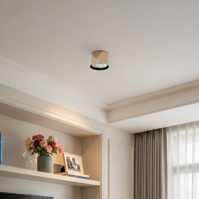 B-Ware Deckenstrahler Chloe Deckenspot Strahler messingfarben Stahl dimmbar GU10 LED