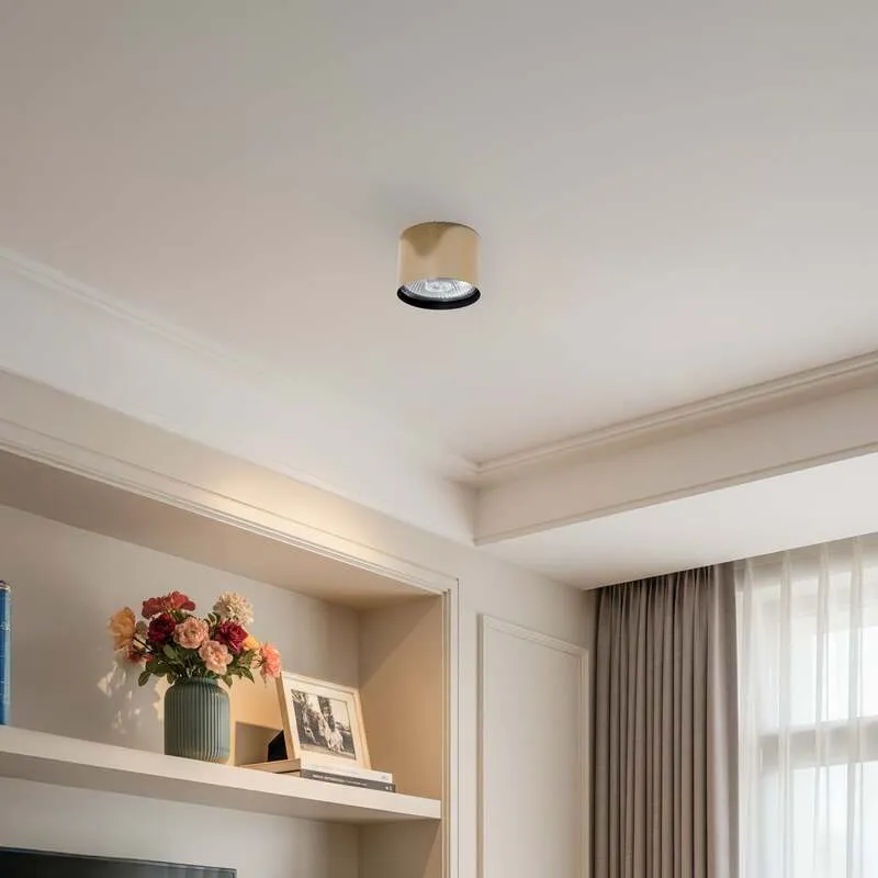 B-Ware Deckenstrahler Chloe Deckenspot Strahler messingfarben Stahl dimmbar GU10 LED
