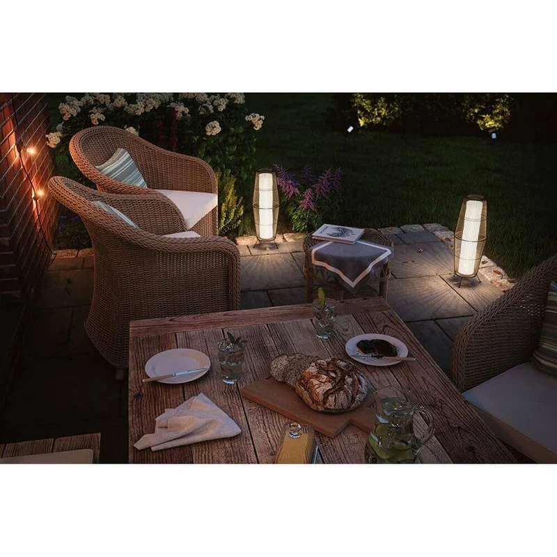 Plug & Shine LED Lichtobjekt Basket Rattan