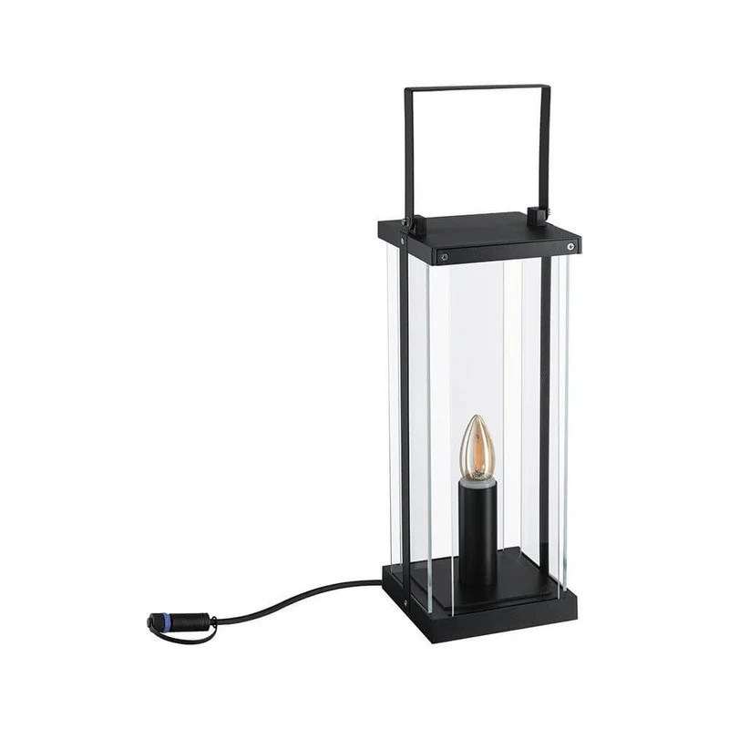 Plug & Shine Laterne Bodenleuchte Classic Anthrazit