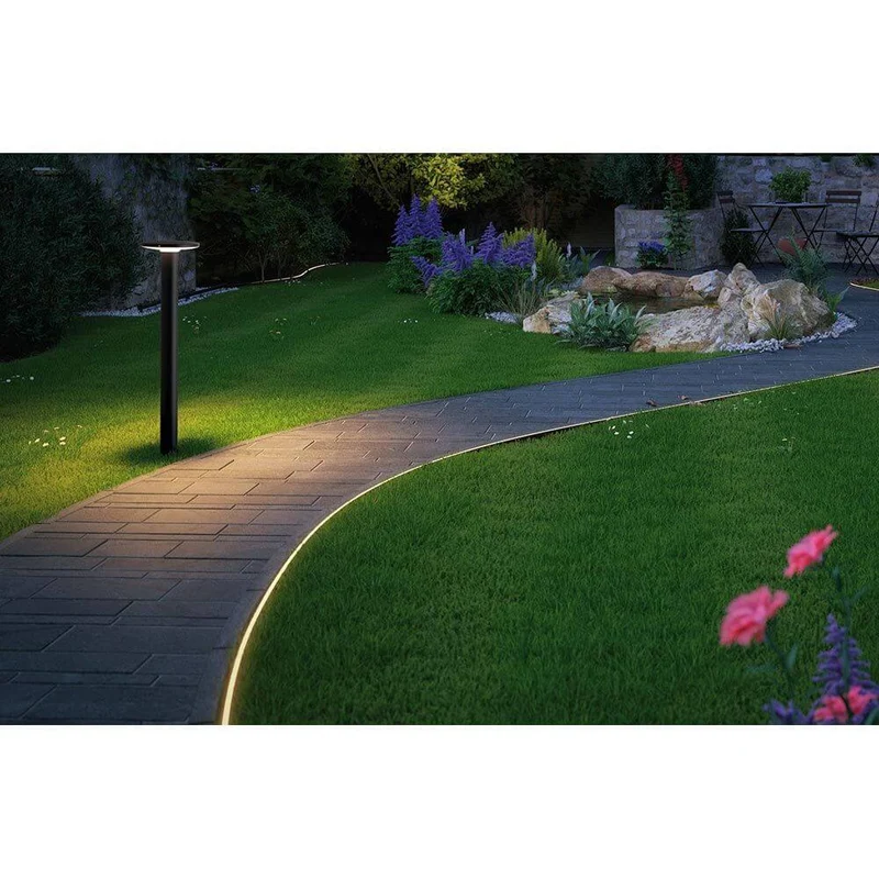 Plug & Shine LED Pollerleuchte Plate Anthrazit