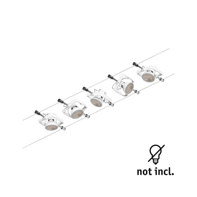 CorDuo Seilsystem Mac II Basis-Set Weiß-Matt, Chrom