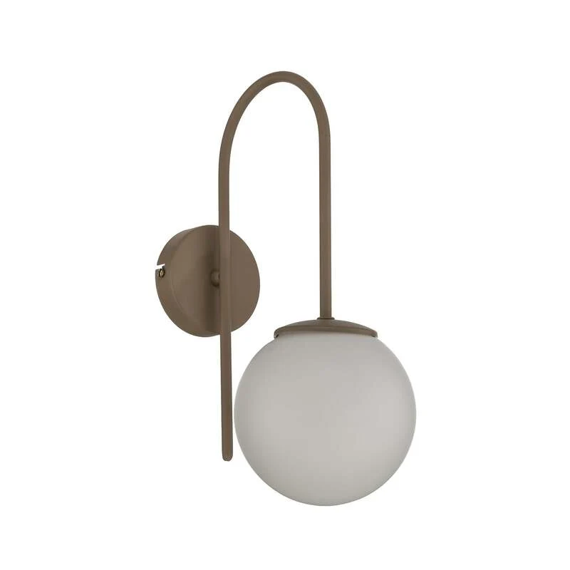 B-Ware Wandleuchte Cambridge LED Wandlampe dimmbar beige matt Stahl Glas E14 34cm