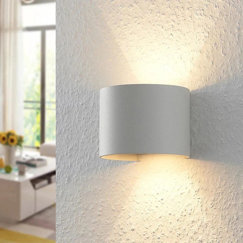 B-Ware Arcchio Wandleuchte Zuzana LED Wandlampe dimmbar Aluminium weiß 13cm breit
