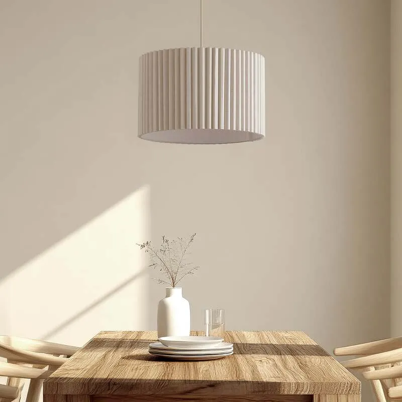 B-Ware Lindby Hängeleuchte Libbie LED Pendelleuchte Lampe dimmbar creme Ø45cm 28cm