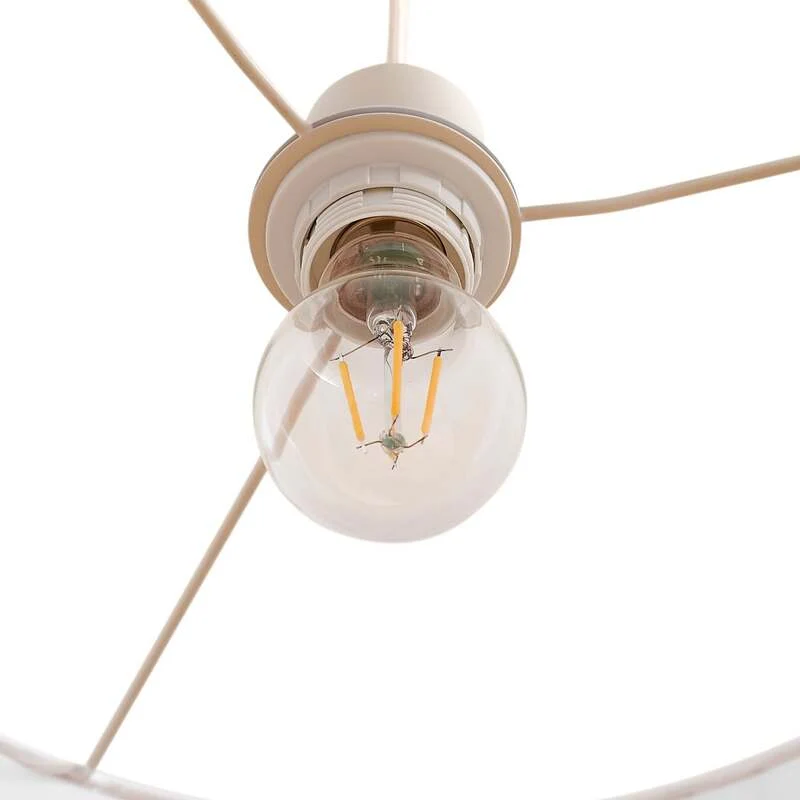 B-Ware Lindby Hängeleuchte Libbie LED Pendelleuchte Lampe dimmbar creme Ø45cm 28cm