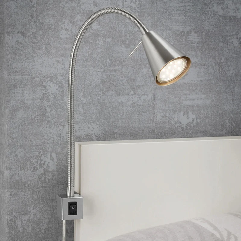 B-Ware Briloner LED Wandleuchte Wandlampe Tuso Flexarm Nickel matt Leselampe