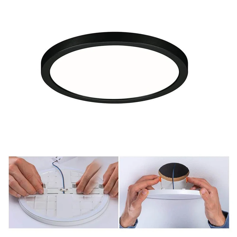 VariFit Areo LED Einbaupanel Schwarz mit 3 Stufen-Dimmer