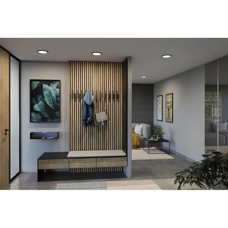 VariFit Areo LED Einbaupanel Schwarz mit 3 Stufen-Dimmer