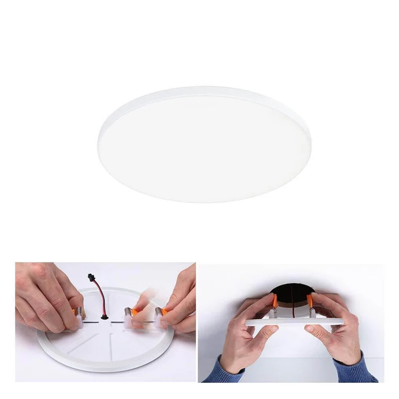 VariFit LED Einbaupanel Veluna Edge Ø 16cm Weiß Dimmbar