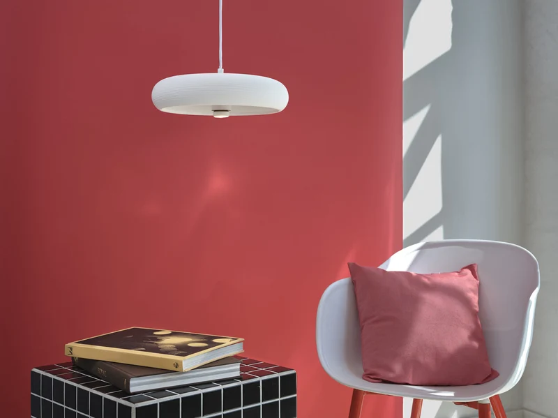 B-Ware LEDVANCE Pendelleuchte Hängelampe Dekor Gips E27 LED Pure Weiß Innenraum Lampe