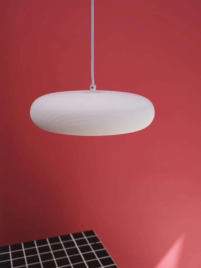B-Ware LEDVANCE Pendelleuchte Hängelampe Dekor Gips E27 LED Pure Weiß Innenraum Lampe