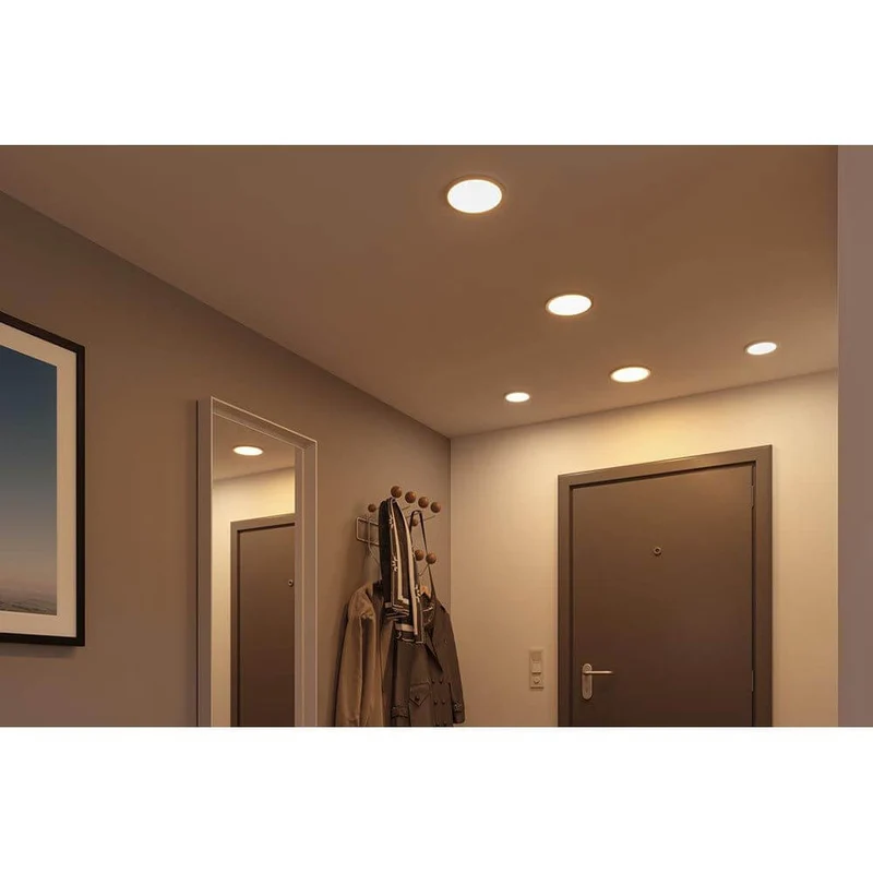 VariFit LED Einbaupanel Areo Rund Chrom-Matt Ø 17,5cm