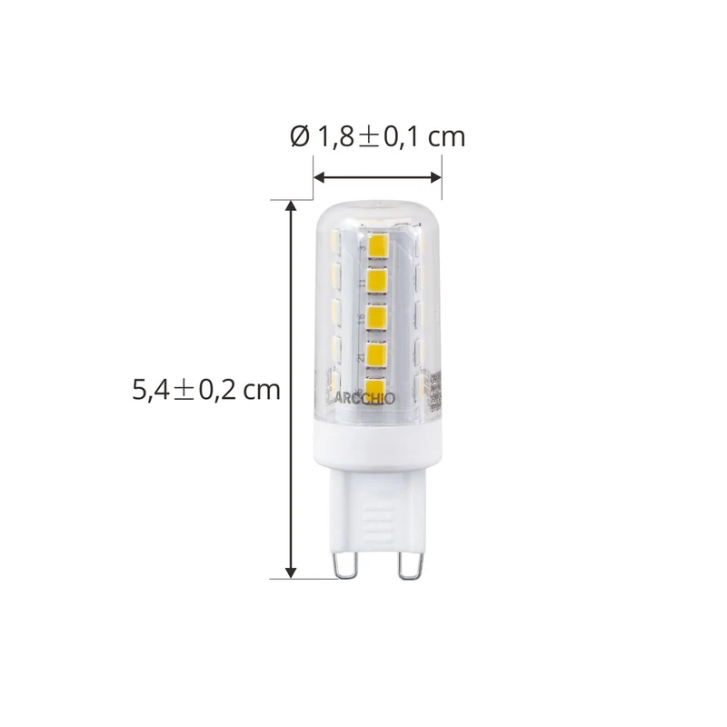 7x B-Ware Arcchio LED-Leuchtmittel G9 2,6 W klar 2.700 K 485 lm Stiftleuchte Leuchte 7 ST
