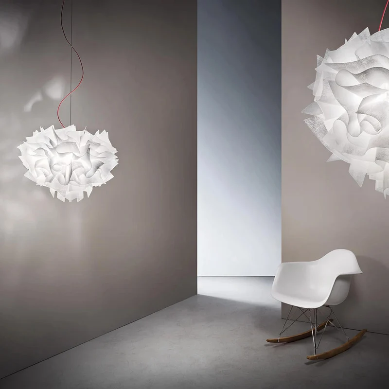 B-Ware SLAMP Pendelleuchte Hängelampe Veli Couture Weiß Opalflex
