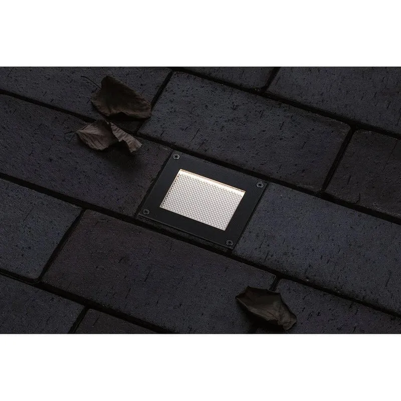 Solar LED Bodeneinbauleuchte Domenic Quadratisch Schwarz IP67