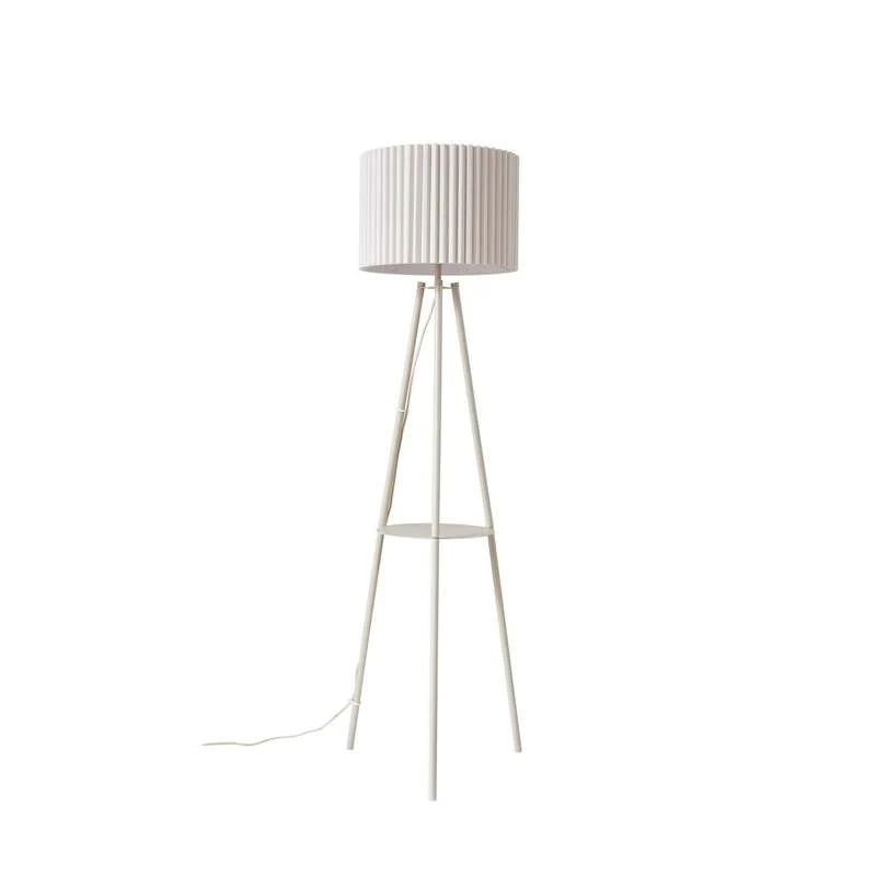 B-Ware Lindby Stehlampe Libbie LED Leuchte Dreibeinlampe cremefarben 155cm Höhe 40cm