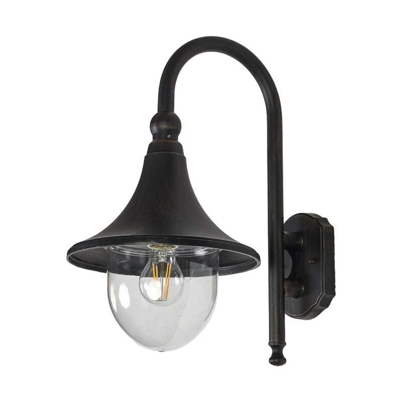 B-Ware Lindby Außenwandleuchte Gartenleuchte Daphne LED Lampe dimmbar schwarz IP44