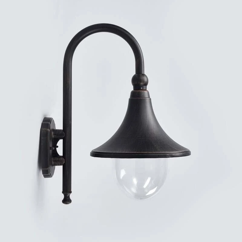 B-Ware Lindby Außenwandleuchte Gartenleuchte Daphne LED Lampe dimmbar schwarz IP44