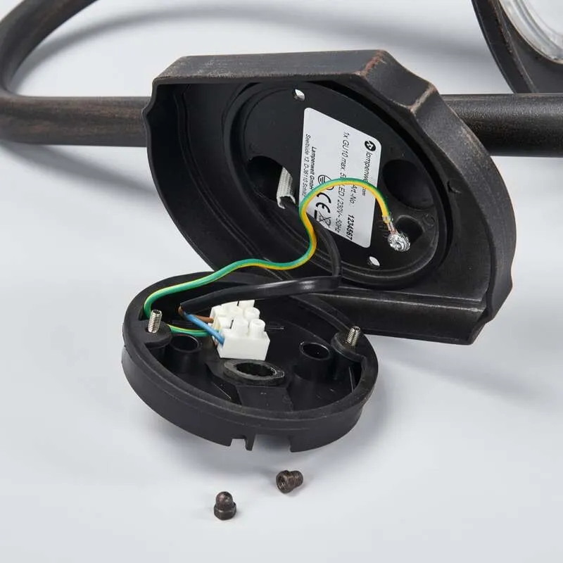 B-Ware Lindby Außenwandleuchte Gartenleuchte Daphne LED Lampe dimmbar schwarz IP44