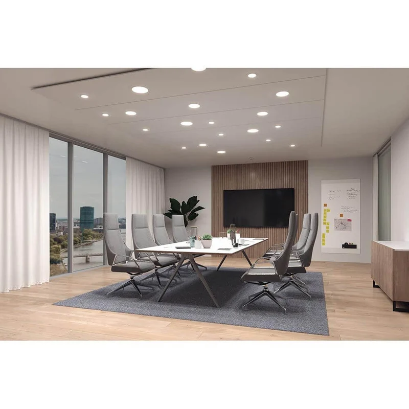 VariFit Veluna LED Einbaupanel Edge Ø 9cm Weiß IP44