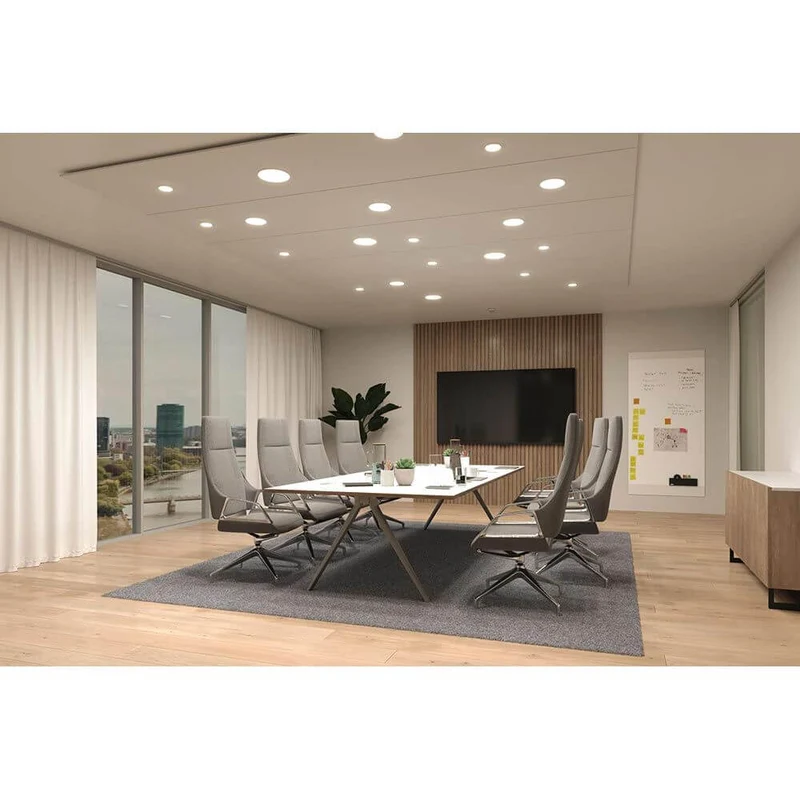 VariFit LED Einbaupanel Veluna Edge Ø 9cm Dimmbar Weiß