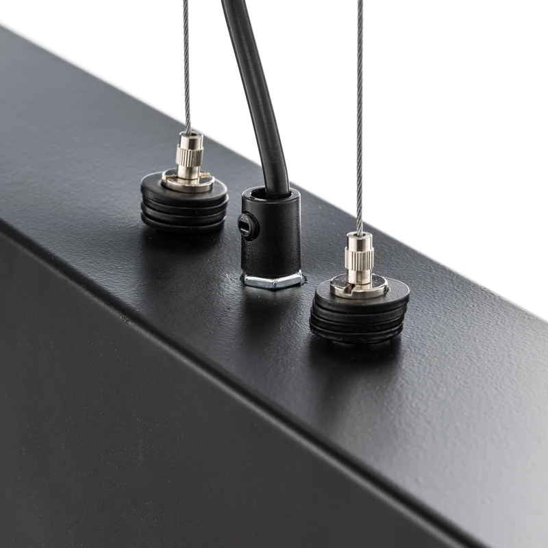 B-Ware Hängeleuchte Gentor 4 Pendelleuchte Leuchte Schwarz Stahl E27 LED dimmbar 96 cm