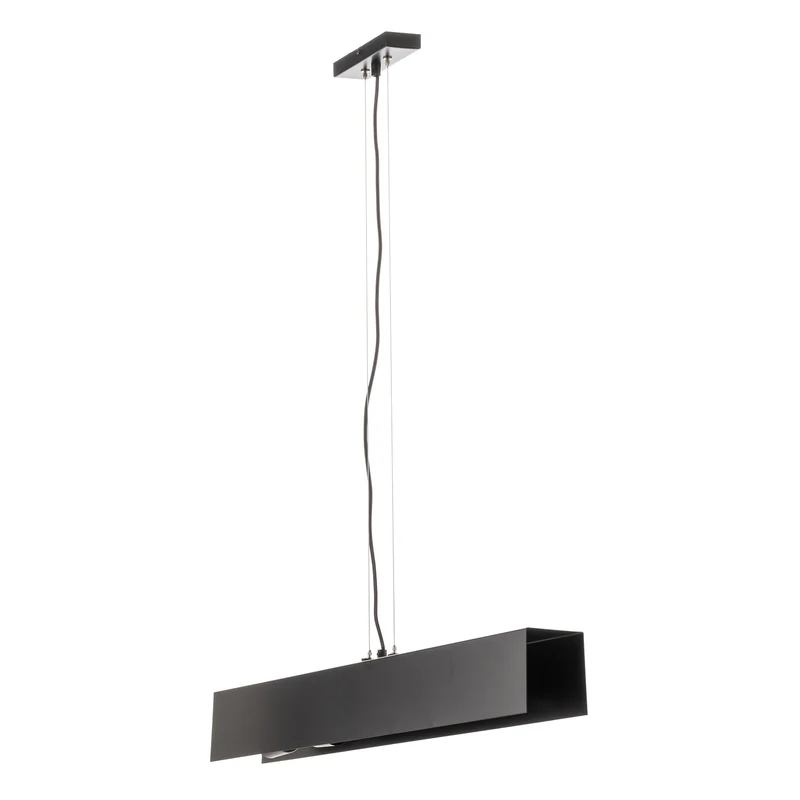B-Ware Hängeleuchte Gentor 4 Pendelleuchte Leuchte Schwarz Stahl E27 LED dimmbar 96 cm