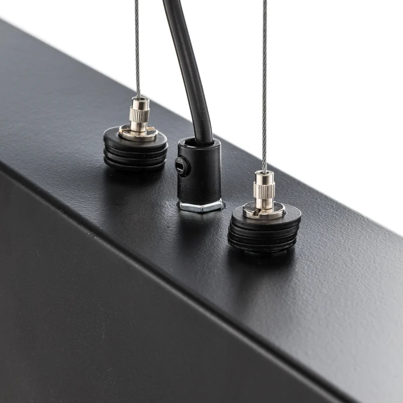 B-Ware Hängeleuchte Gentor 4 Pendelleuchte Leuchte Schwarz Stahl E27 LED dimmbar 96 cm