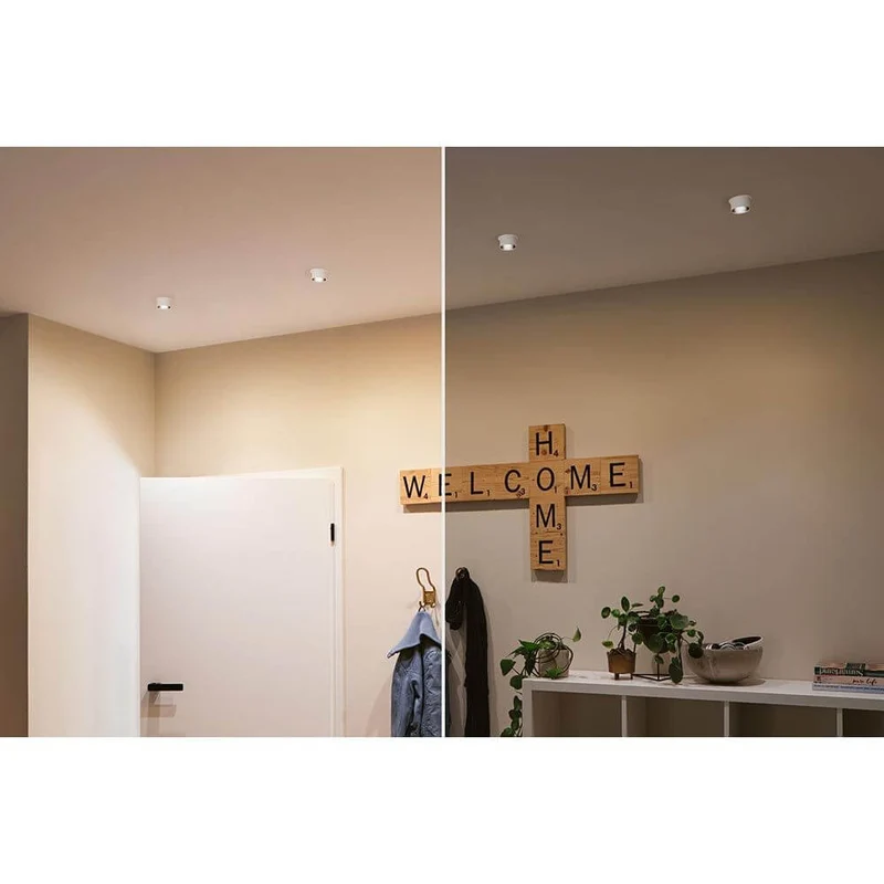 LED Einbauleuchte Stufen-Dimmer Gil LED Basis-Set Schwarz, Weiß
