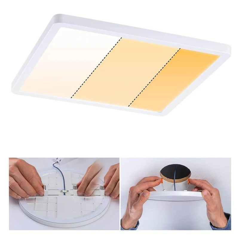 VariFit LED Einbaupanel Areo Eckig 23 x 23cm Wärme-Dimmbar