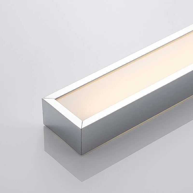 B-Ware Lindby Wandleuchte Wandlampe Layan LED Badezimmerlampe chrom 120cm IP44 weiß