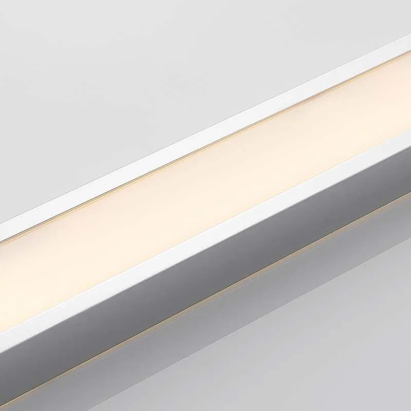 B-Ware Lindby Wandleuchte Wandlampe Layan LED Badezimmerlampe chrom 120cm IP44 weiß