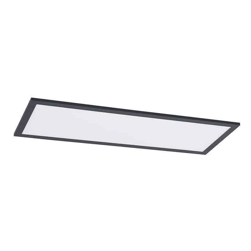 B-Ware Lindby Deckenleuchte Nelios LED Lampe Leuchte dimmbar schwarz 80x30cm 4000K