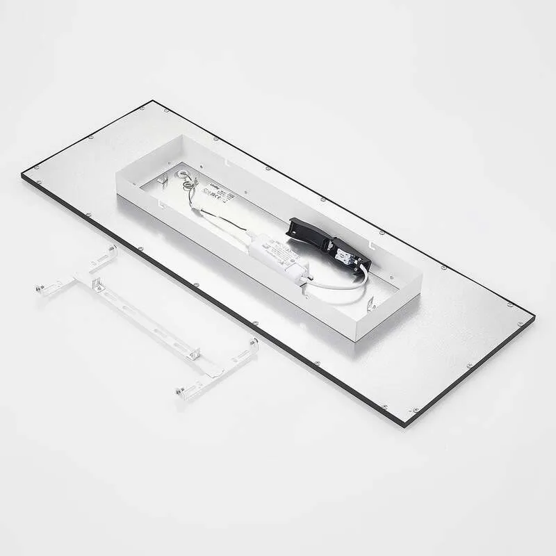 B-Ware Lindby Deckenleuchte Nelios LED Lampe Leuchte dimmbar schwarz 80x30cm 4000K