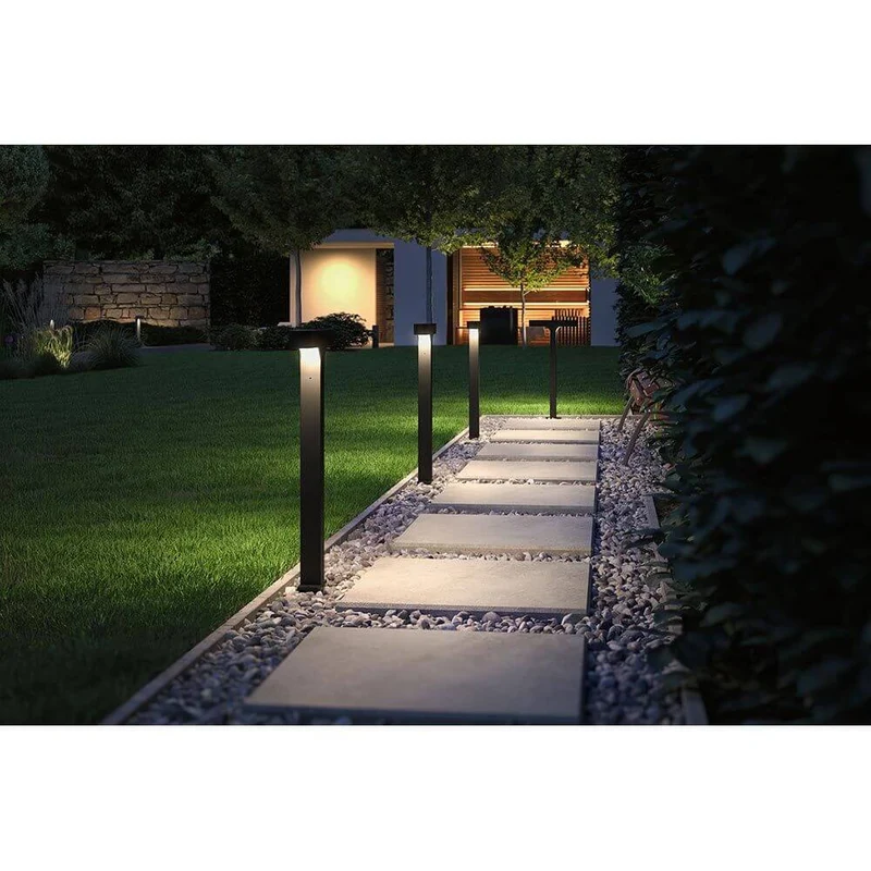 LED Pollerleuchte Dobla Anthrazit Aluminium